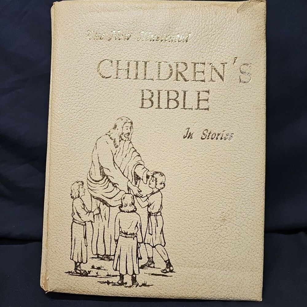 The new Illustrated Childen's Bible In STORIES Allen HUGE HC 1970 vintage